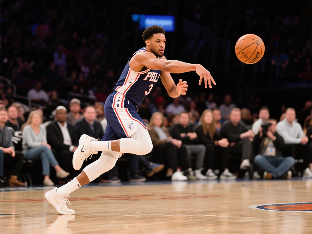 哈利伯顿精妙不看人传球 助攻西亚卡姆轻松上篮 观众喜欢篮球比赛中的不看人传球,不仅因为